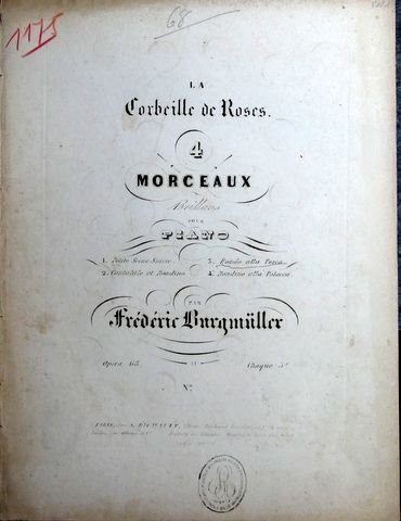 Burgmüller, Frédéric: - Corbeille de roses. 4 Morceaux brillants et faciles pour Piano : Op. 68, No. 3: Rondo alla Turca