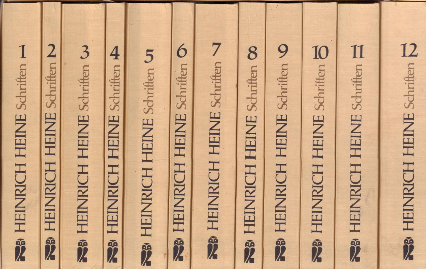 Heine, Heinrich - Sämtliche Schriften, Bände 1 zu 12, Herausgegeben von Klaus Briegleb, 12 x paperback in verzameldoos, goede staat