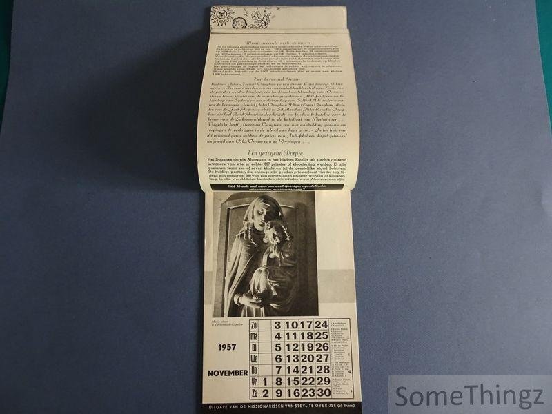 N/A. - Scheurkalender Maria Middelares. 1957.
