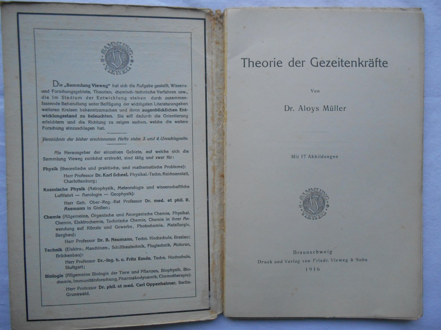 Müller, Aloys - Theorie der Gezeitenkräfte