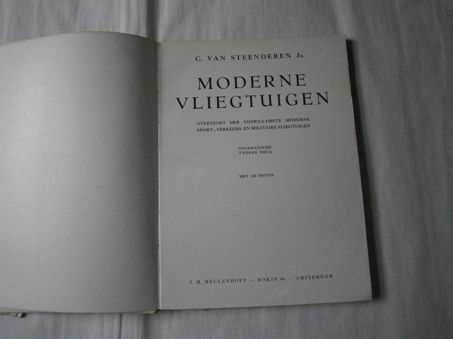 Steenderen C. van - Moderne vliegtuigen
