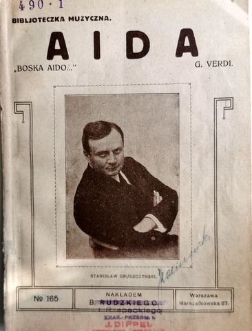 Verdi, Giuseppe: - Aida. Boska Aido. (Bibljoteczka Muzyczna. No. 165)