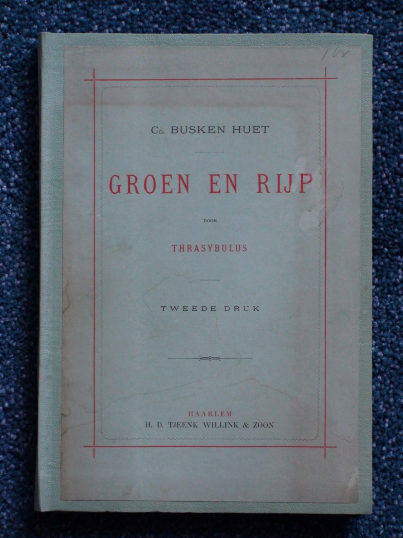 Huet, Cd. Busken - Groen en Rijp door Thrasybulus