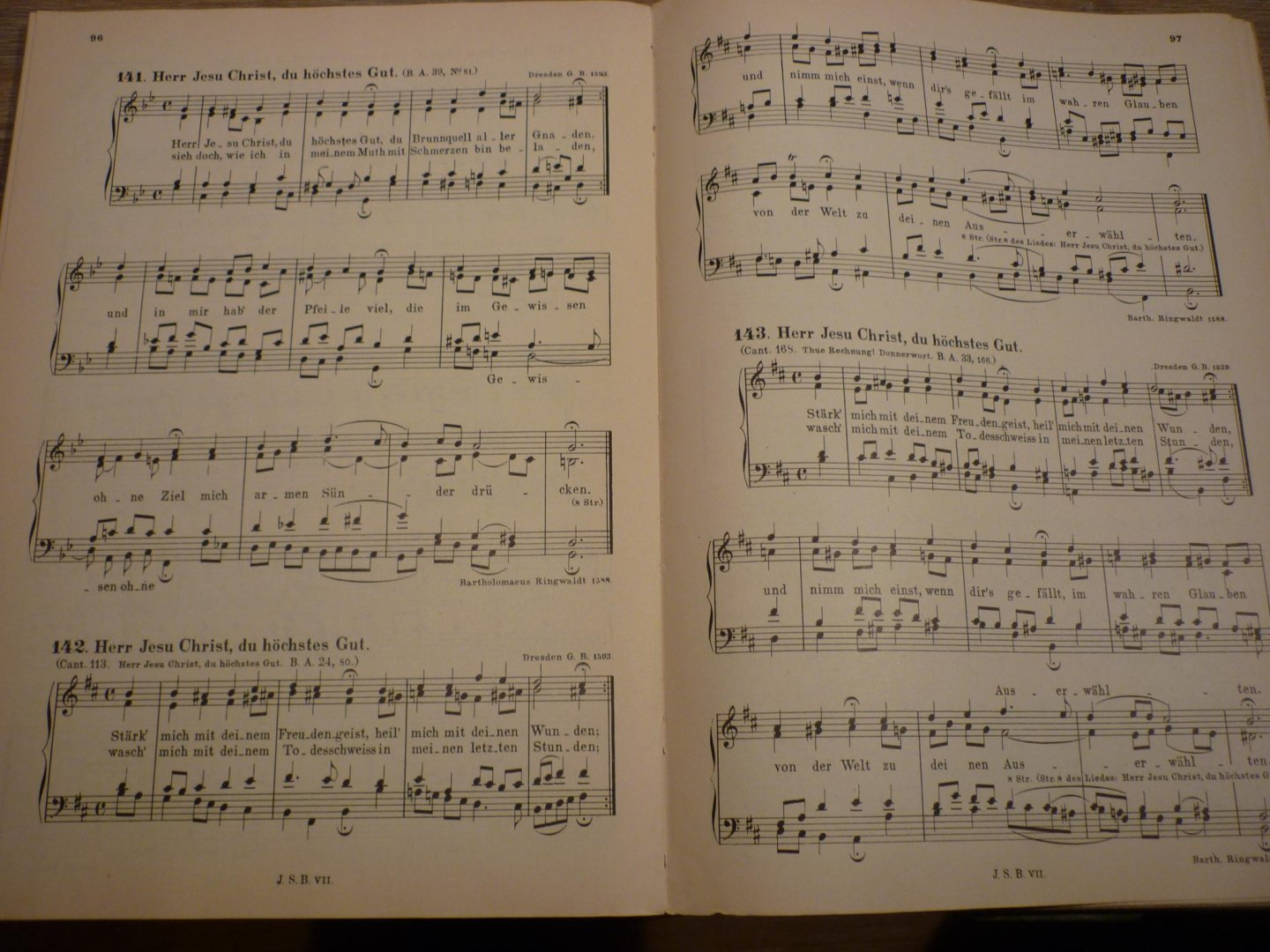 Bach; J. S. (1685-1750) - Choralgesänge - Werke. Für Gesang - Gesamtausgabe für praktischen Gebrauch - VII.