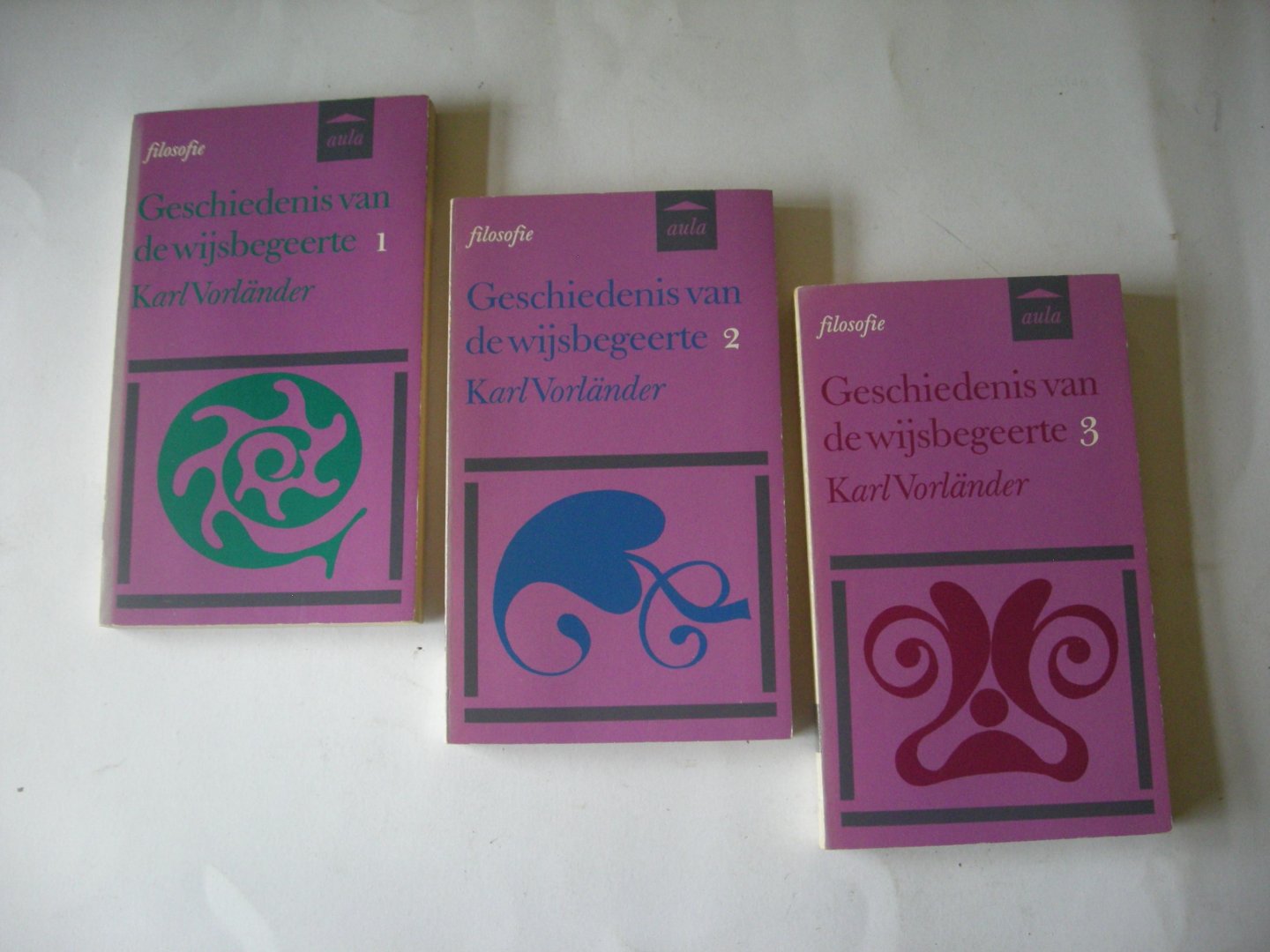Vorlander, Karl / Metzke en Knittelmeyer, bew. / Jacobs, J.A., vert. - Geschiedenis van de wijsbegeerte 1,Oudheid, 2.Middeleeuwen en Renaissance.3.Nieuwe tijd tot Kant