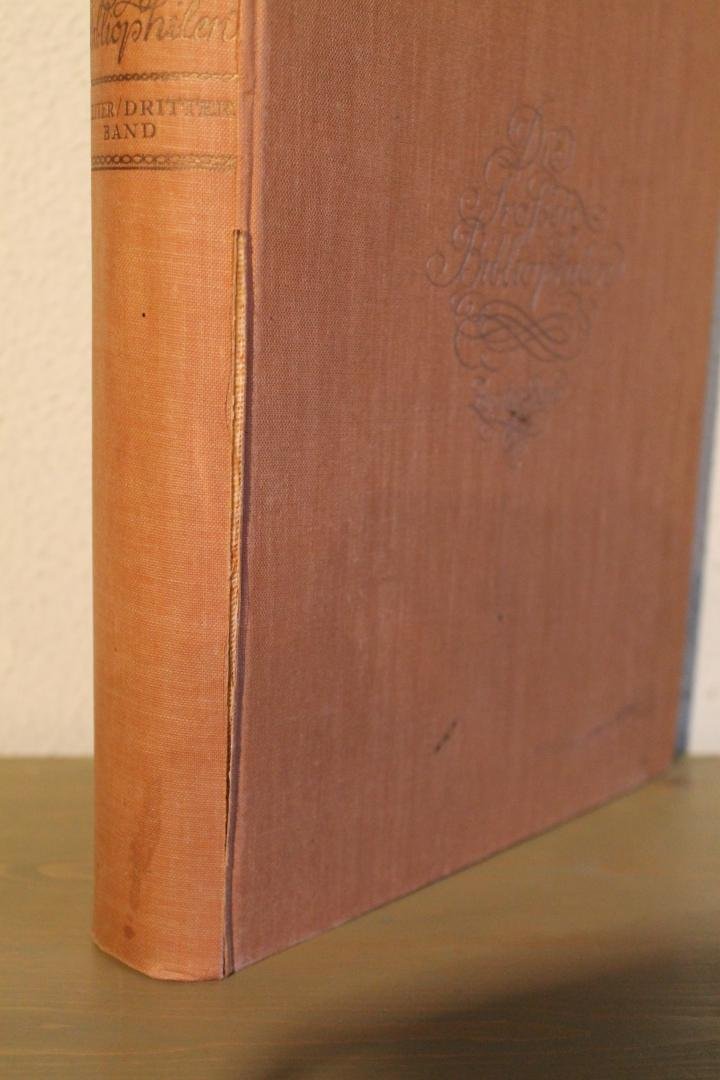 BOGENG, G. - Die grossen Bibliophilen. Geschichte der Büchersammler und ihrer Sammlungen. 3 Bände in 2 + fotokopiertes Register.