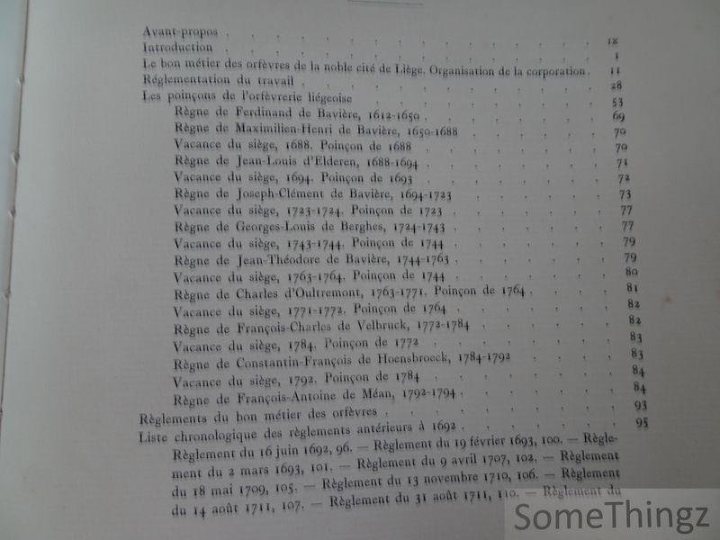 Joseph Brassinne. - L'orfevrerie civile liégeoise Tome I. [N° 159 de 165 exemplaires.]