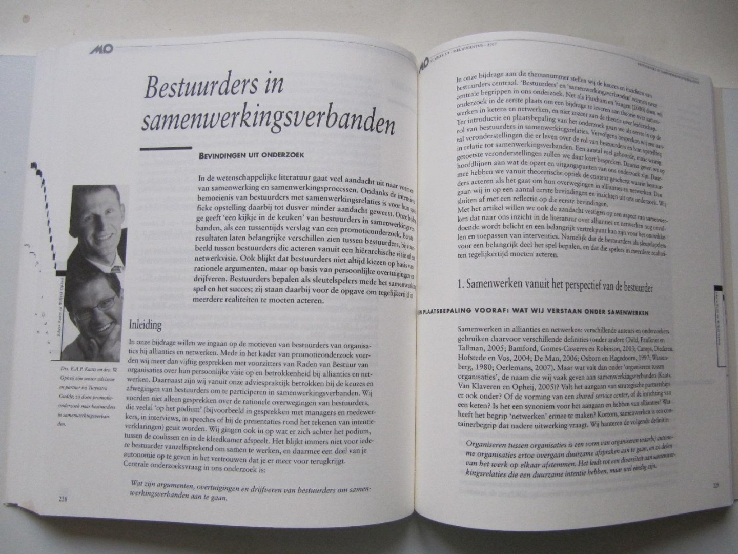 Diverse auteurs - Management en Organisatie - Themanummer: Ondernemen in allianties en netwerken, Een multiedisciplinair perspectief