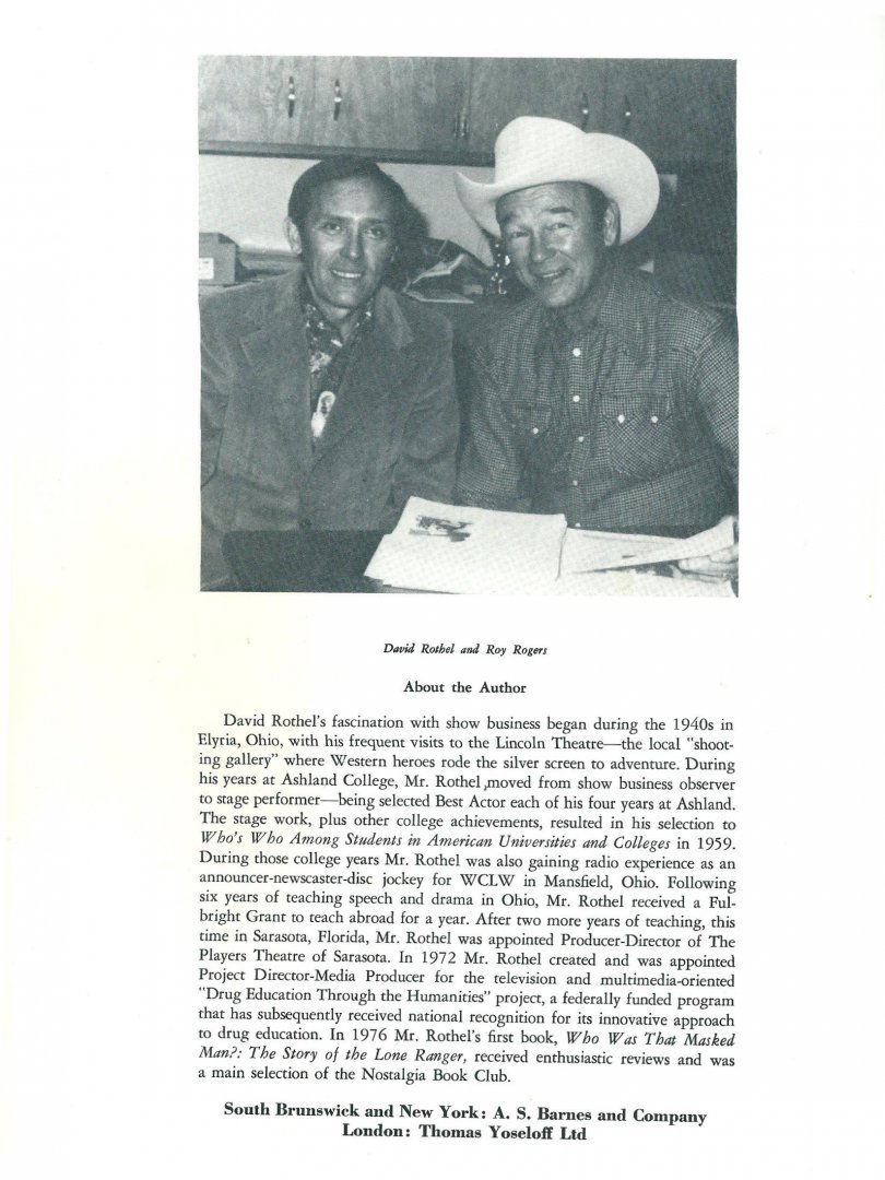 Rothel, David - The singing cowboys