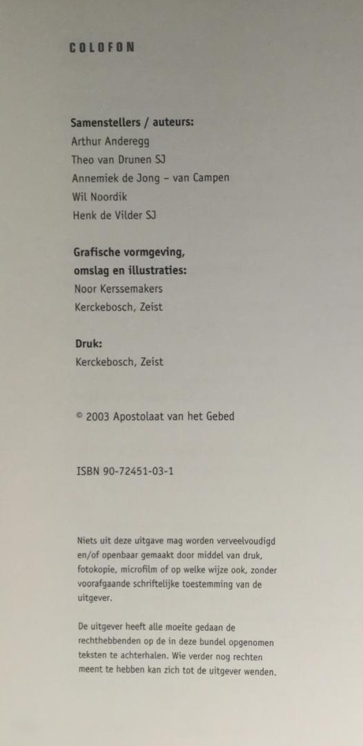 Drunen,Theo van / de Jong-van Campen, Annemiek / Anderegg, Artur / e.a. - Een richting te gaan, werkboek voor Ignatiaanse spiritualiteit