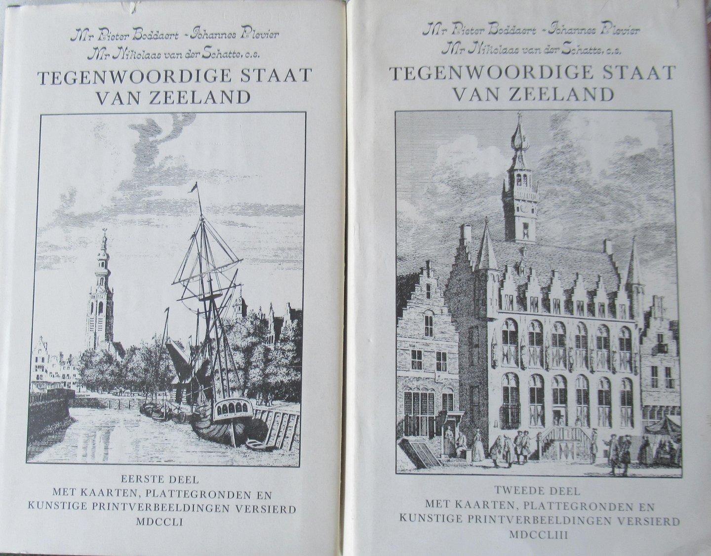 Boddaert, Pieter Mr. - Plevier, Johannes - van der Schatte, Nicolaas Mr. e.a. - Tegenwoordige staat der Vereenigde Nederlanden behelzende eene beschrijving van Zeeland