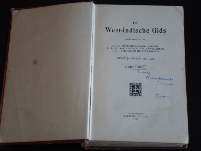  - De West-Indische Gids, 3e jaargang nr 4