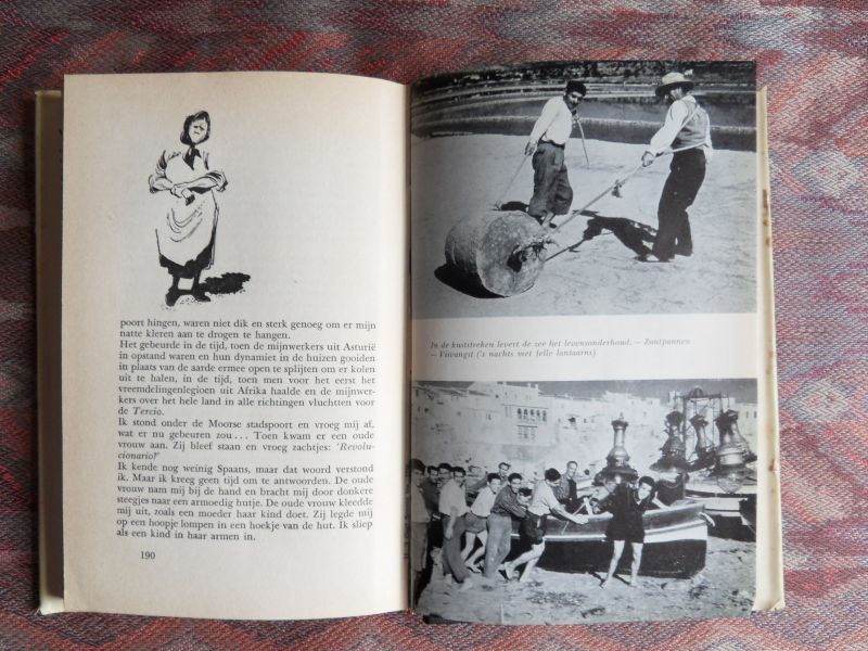 Lenz, Walter. [voor Nederland bewerkt door Juanita de Rebel ]. - `t Gaat Spaans toe. - Een ABC over vurig Spanje. [ Ontwerp Stofomslag Georges Mazure ].