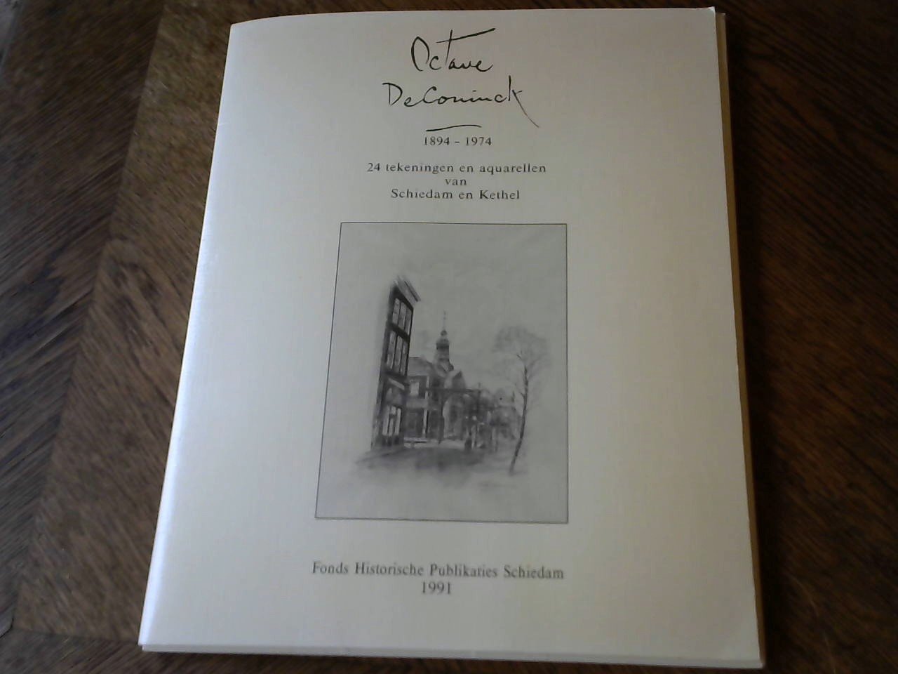 Octave DeConinck - Map met Tekeningen en aquarellen van Schiedam en Kethel,  MIST nr 1