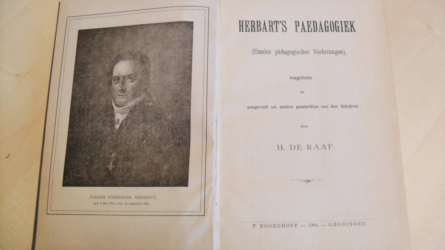 Raaf H. de - Herbart's Paedagogiek