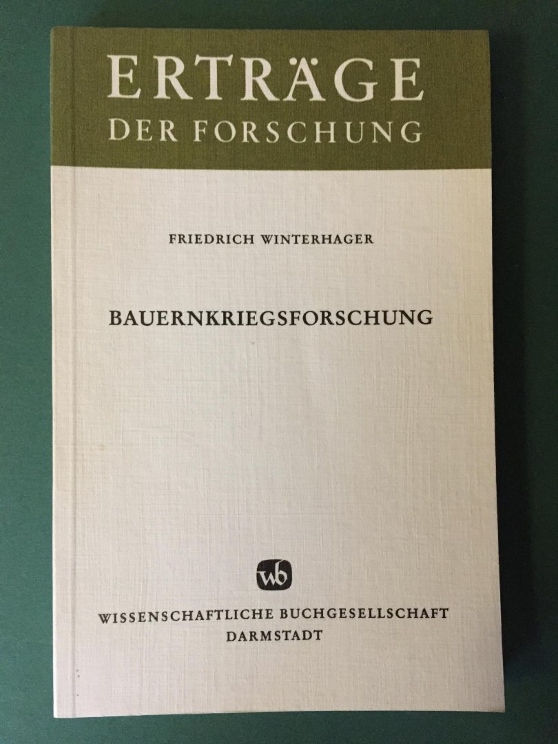 Winterhager, Friedrich - Bauernkriegsforschung