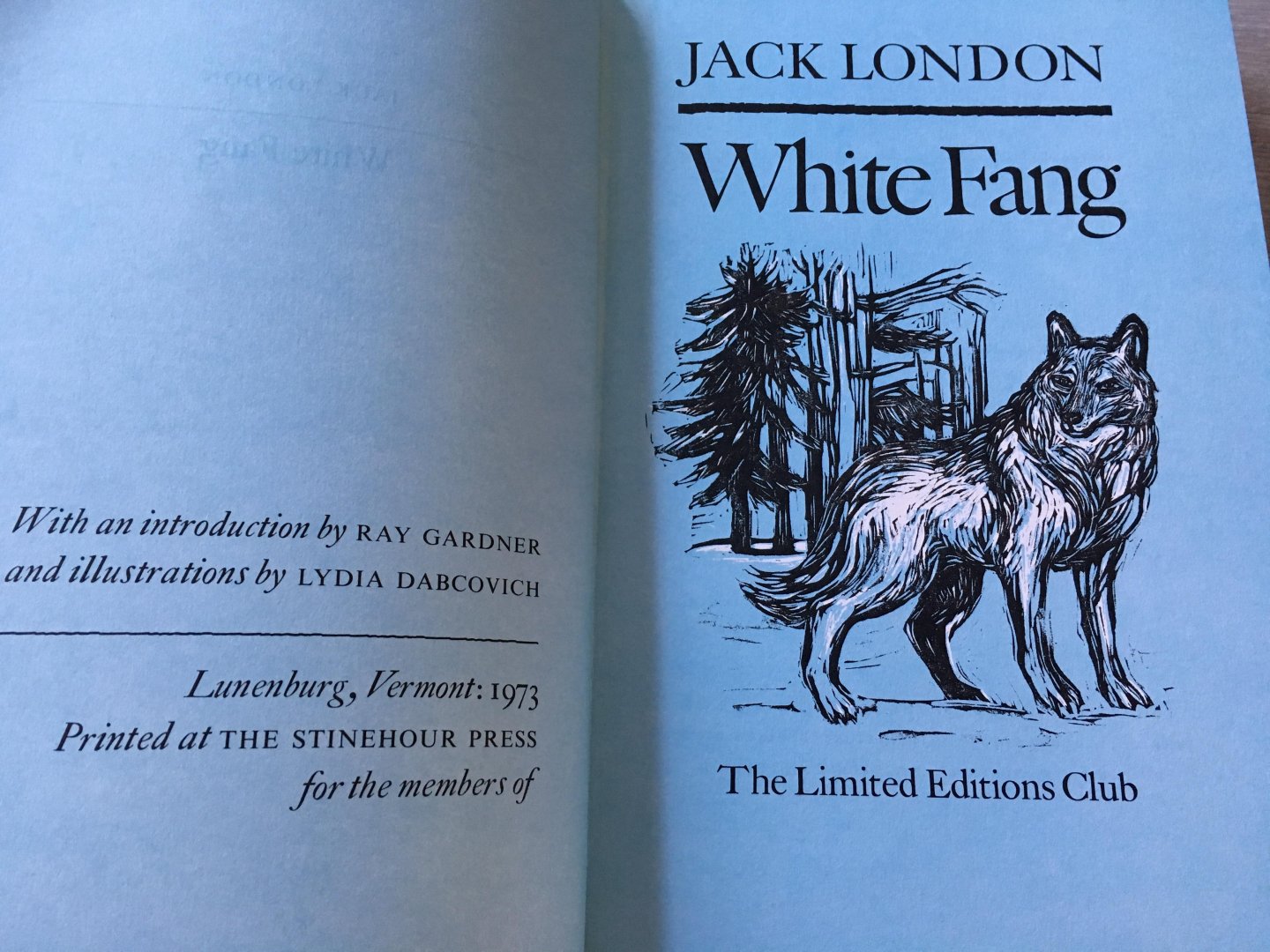 Jack London - The limited edition club; White Fang