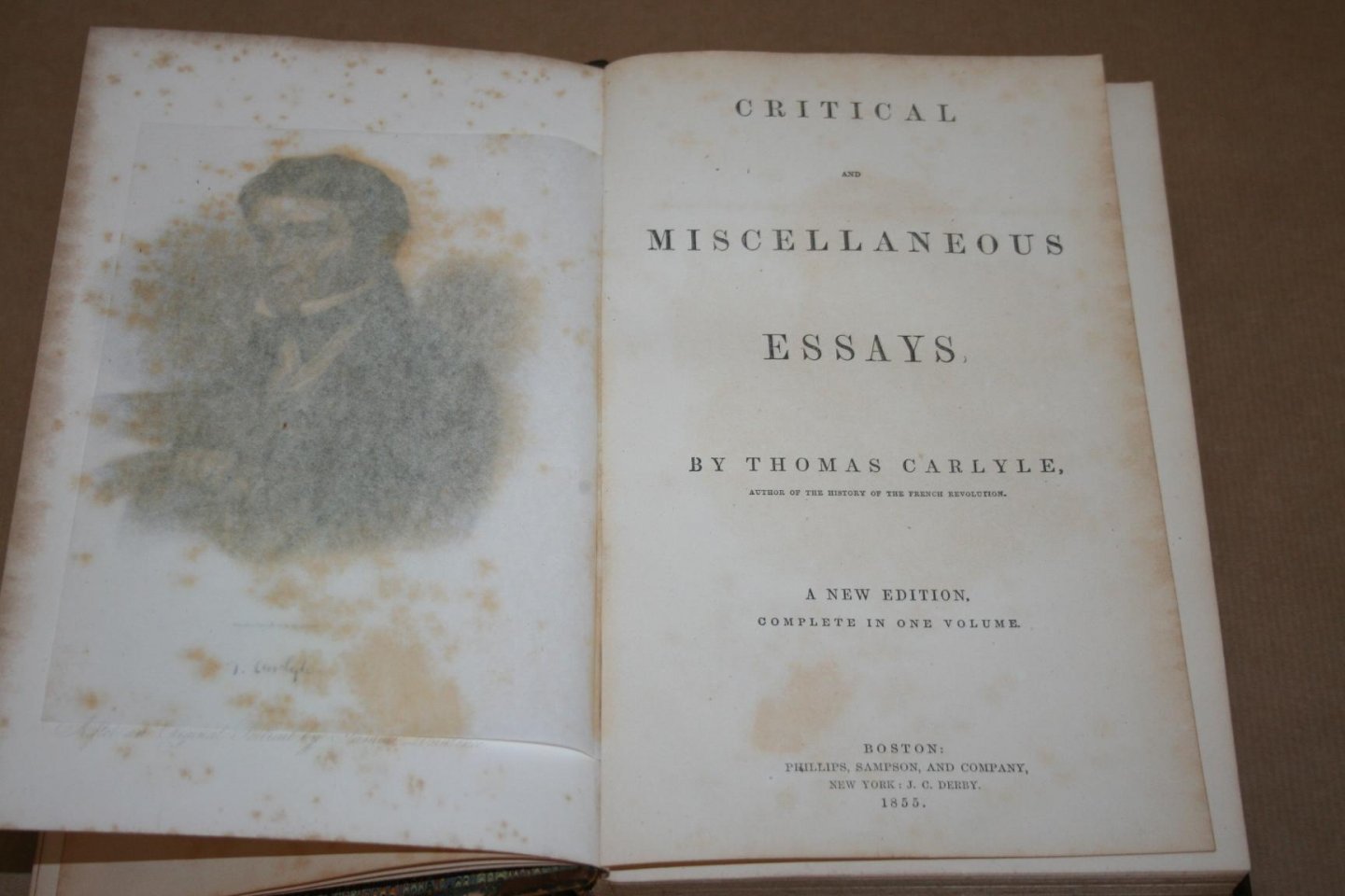 Thomas Carlyle - Critical & Miscellaneous Essays