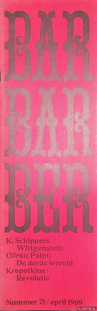 Bernlef, J. & G. Brands & K. Schippers (redactie) - Barbarber 71: Tijdschrift voor teksten