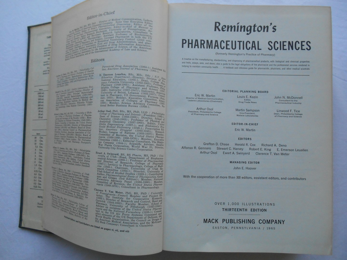 John E. Hoover (Author) - Remington's Pharmaceutical Sciences, 13th Edition