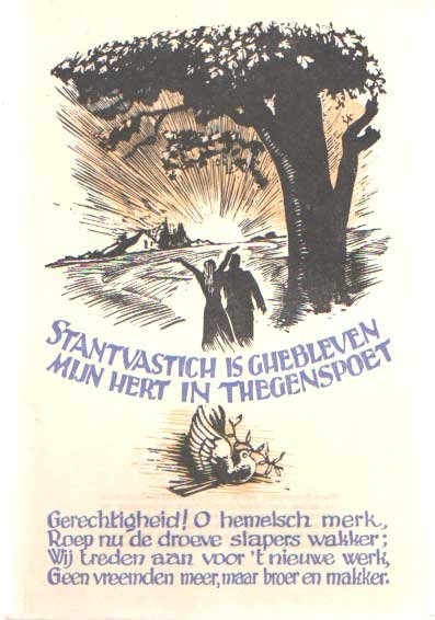  - Bevrijdingsgroet 1945. Stantvastich is ghebleven