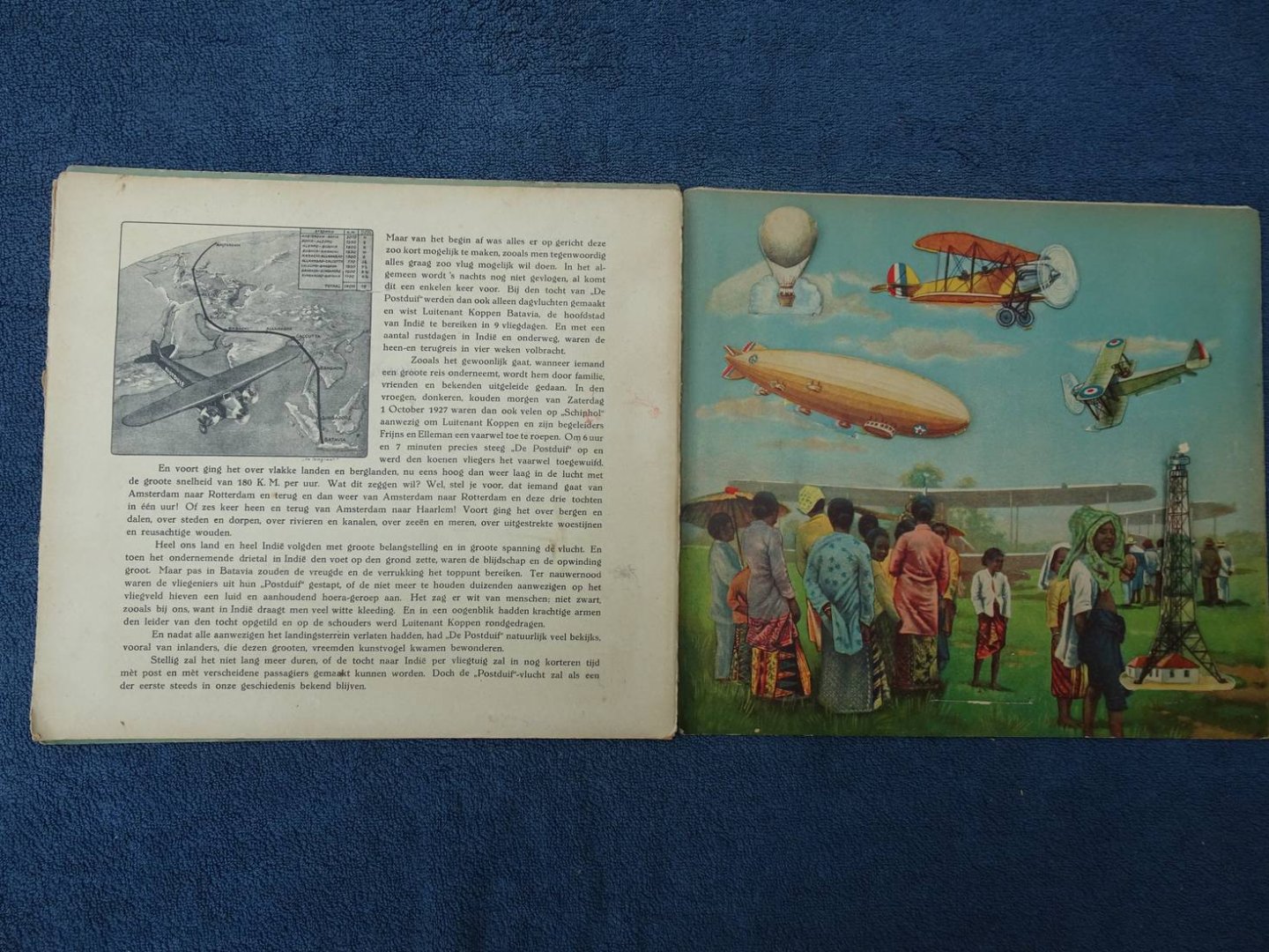 N.n.. - Door de lucht naar Indië.