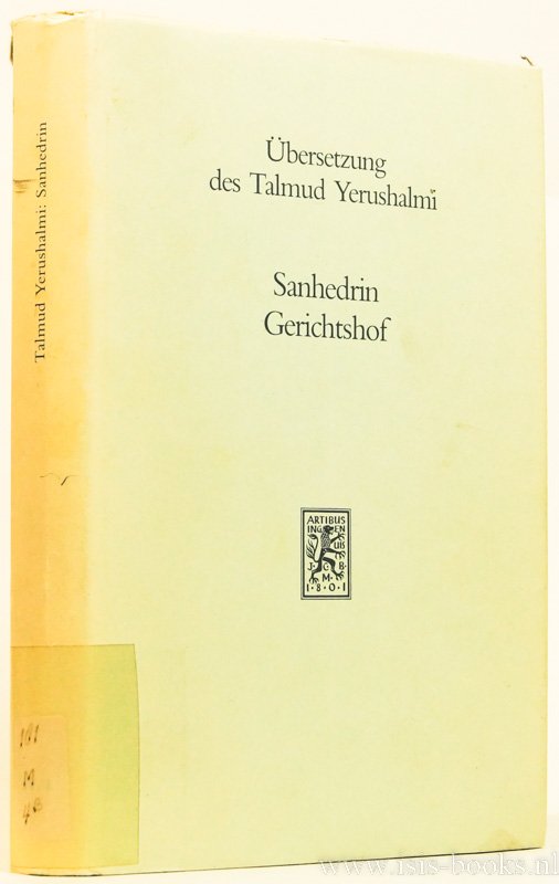 WEWERS, G.A., (ÜBERS.) - Sanhedrin Gerichtshof. Übersetzt von Gerd A. Wewers.