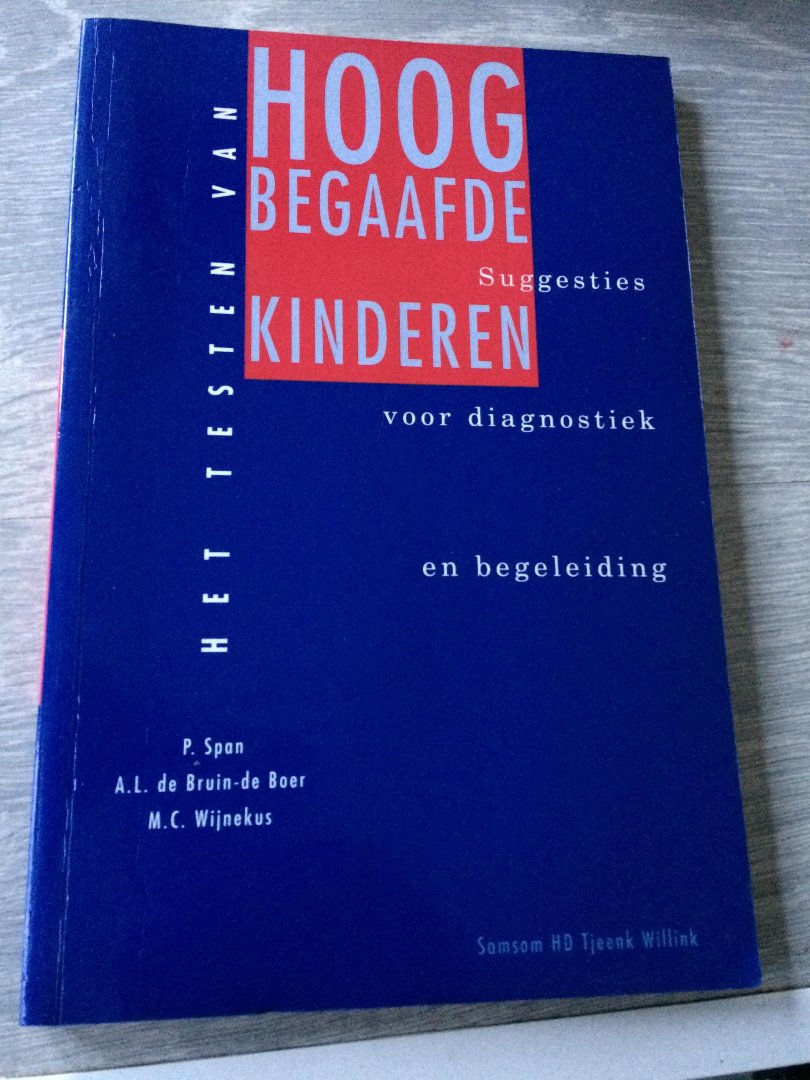 Span,de Bruin - Het testen van hoogbegaafde kinderen / druk 1