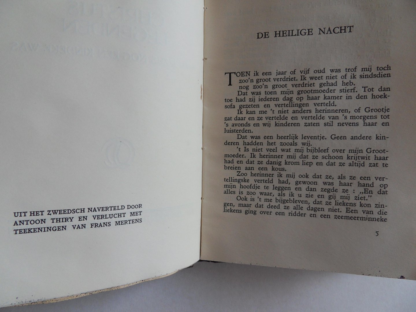 Lagerlöf, Selma. [ Uit het Zweeds naverteld door Antoon Thiry ]. - Christuslegenden. - Toen Jezus nog een kindeke was.