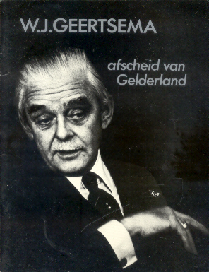 Hark, Dirk ter (redactie-secretaris Mispelblad) - W.J. Geertsema - Afscheid van Gelderland