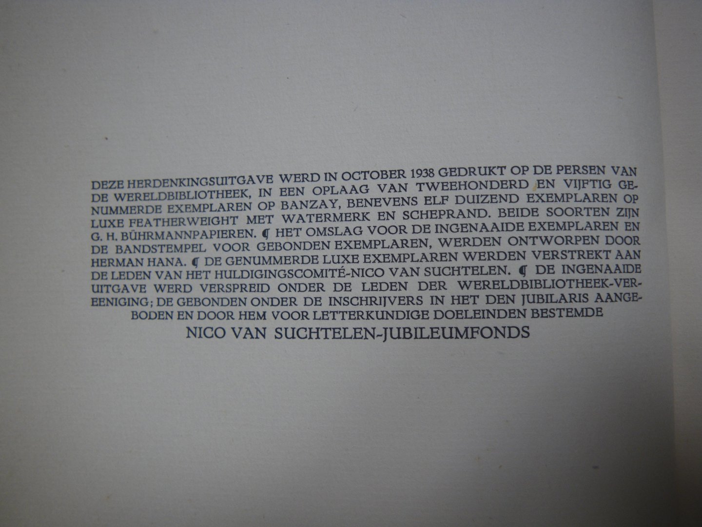 Suchtelen-van der Werff, C.E. (bloemlezing samengesteld door) - Nico van Suchtelen - uit zijn werk. Uitgegeven ter herdenking van de 60ste verjaardag van den schrijver door de Wereldbibliotheek-Vereeniging.