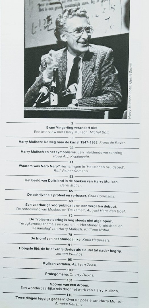 Redactie - Bzzlletin Jaargang 1985- 1986 nummer 135 Harry Mulisch