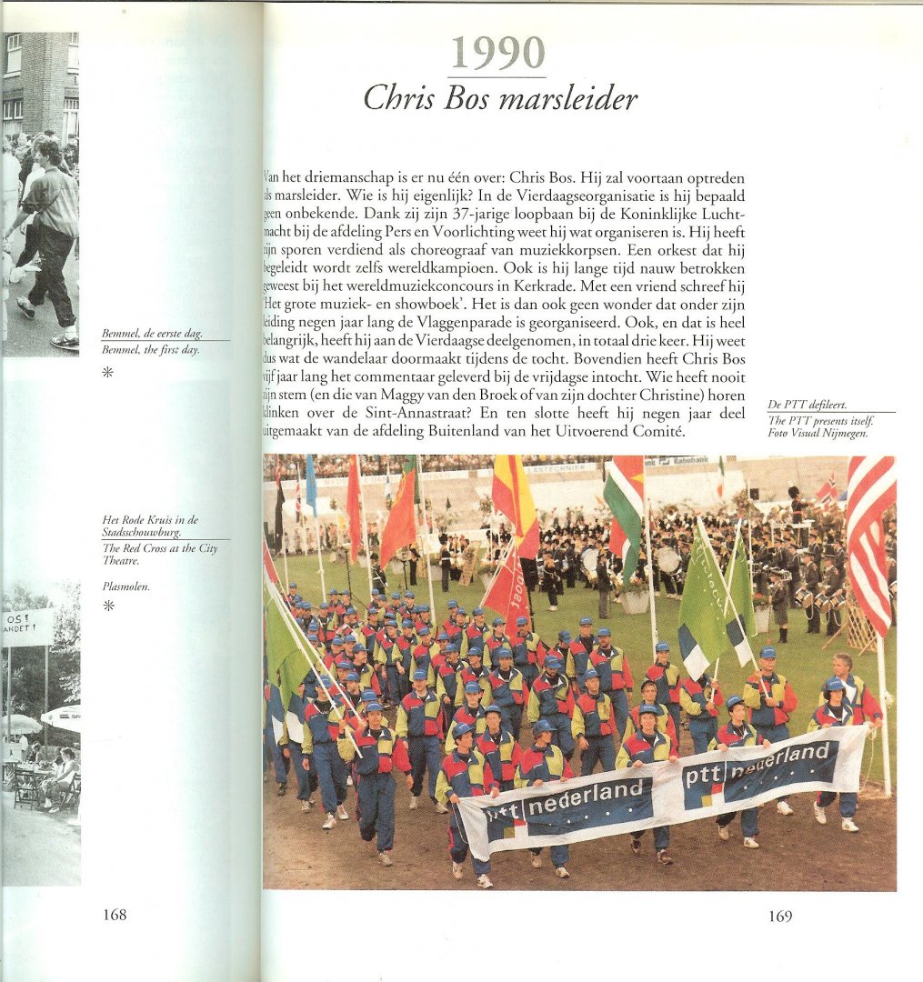 Cris Bos,Marcel Claassen & Wil Docters en vele andere auteurs * De Goudenkruisdragers - De Wereld wandelt Uitgegeven bij de 75e Internationale Vierdaagse Afstandsmarsen Nijmegen 1991 *