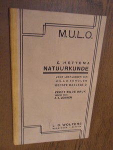 Hettema, C. - Natuurkunde voor leerlingen van M.U.L.O.-scholen Eerste deeltje B