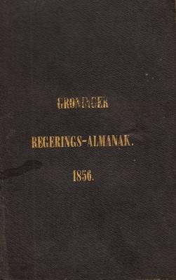 OOMKENS J.zoon, J. - Oomkens' Regerings-almanak van en voor de Provincie Groningen voor het jaar 1856.