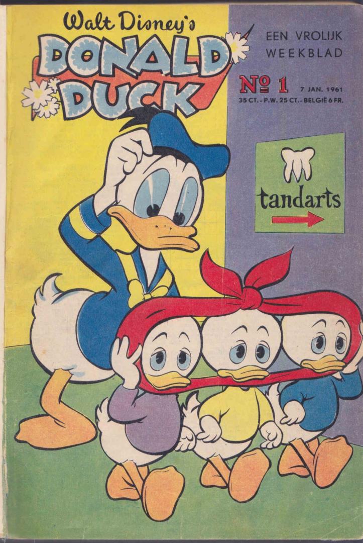 Redactie Donald Duck - Donald Duck Jaargang 1961 - Complete Jaargang met 52 nrs, ingebonden