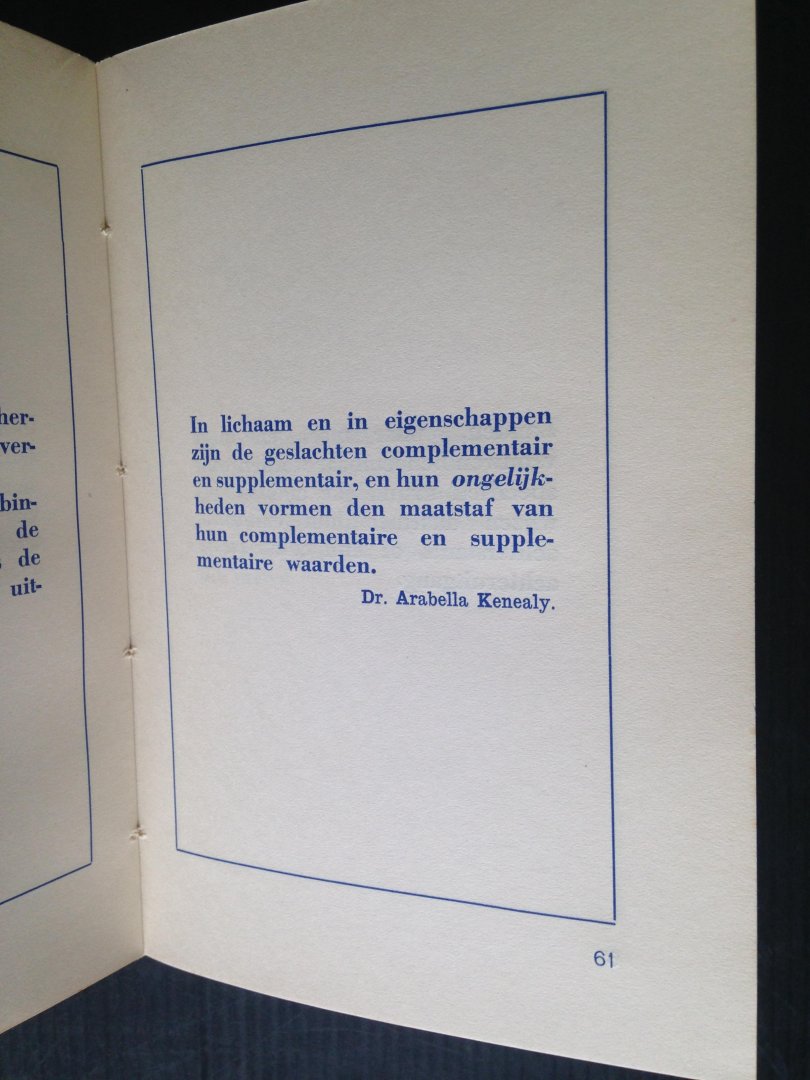 Veen-Brons, A.C. - Bedenken wij…Aphorismen in Nieuw-Feministischen geest