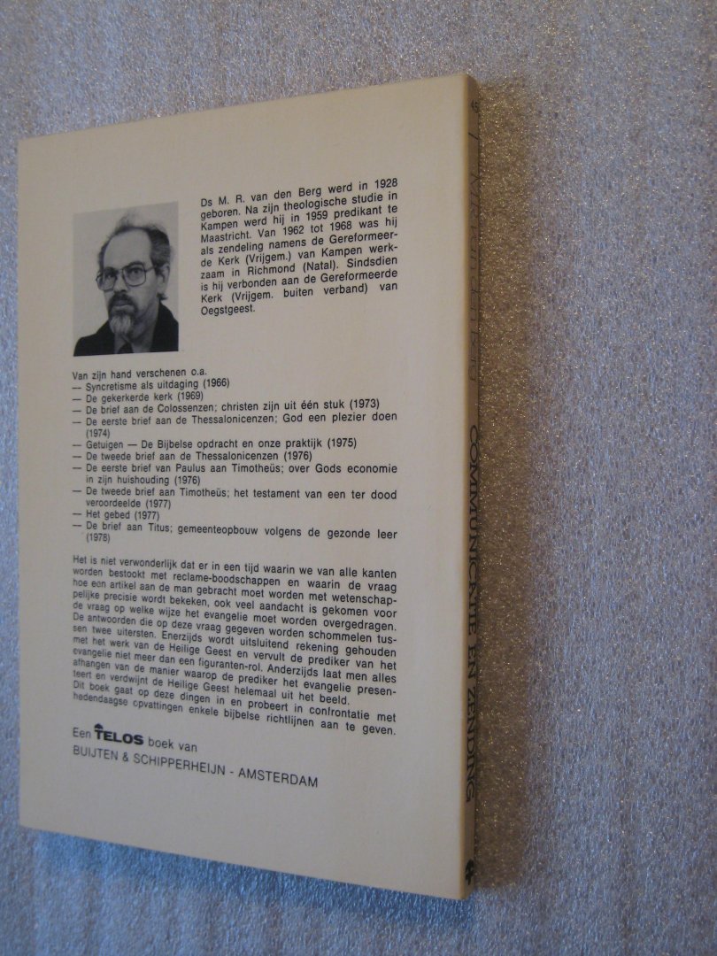 Berg, Ds. M.R. van den - Communicatie en zending Berg, Ds. M.R. van den - Communicatie en zending