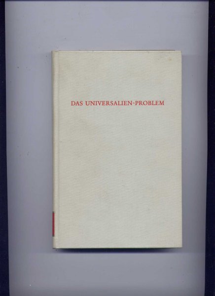 STEGMÜLLER, WOLFGANG - Das Universalien-Problem - herausgegeben von ...