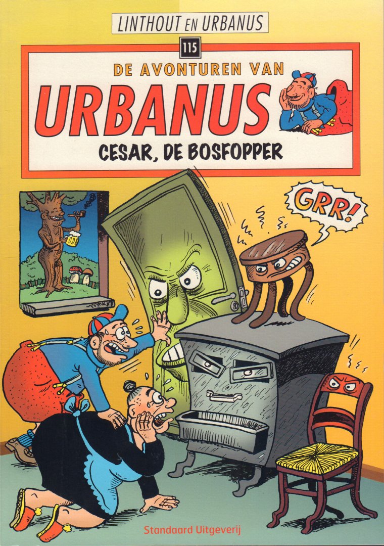 Linthout en Urbanus - Urbanus nr. 115 , Cesar, De Bosfopper, softcover, gave staat