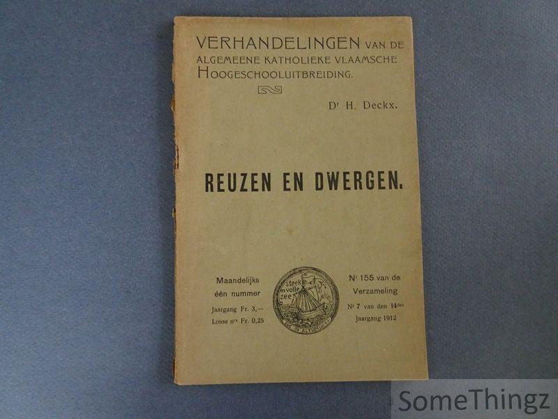 Deckx, H.. - Reuzen en dwergen.
