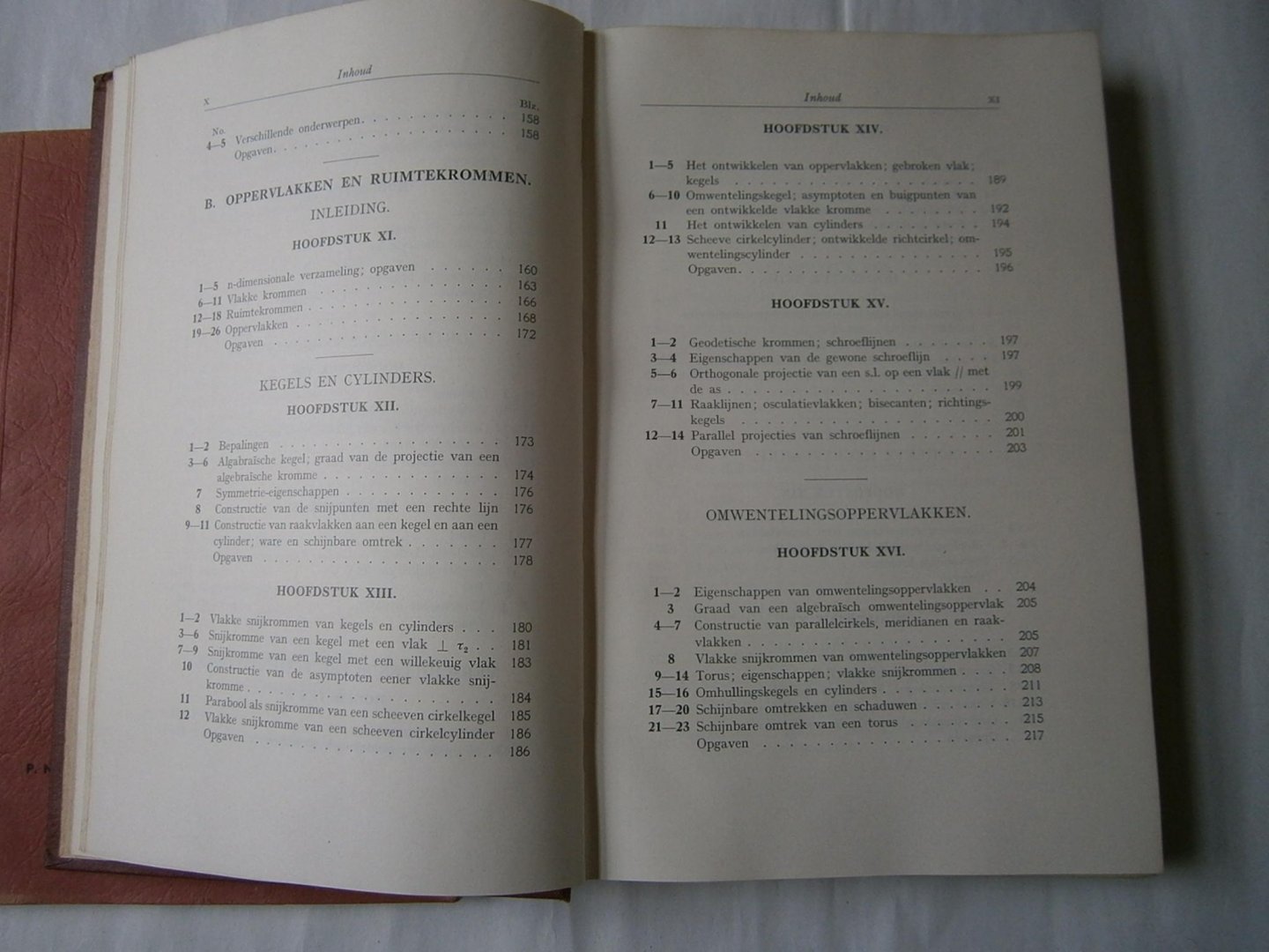 Veen, H.J. van - Beknopt leerboek der beschrijvende meetkunde + atlas