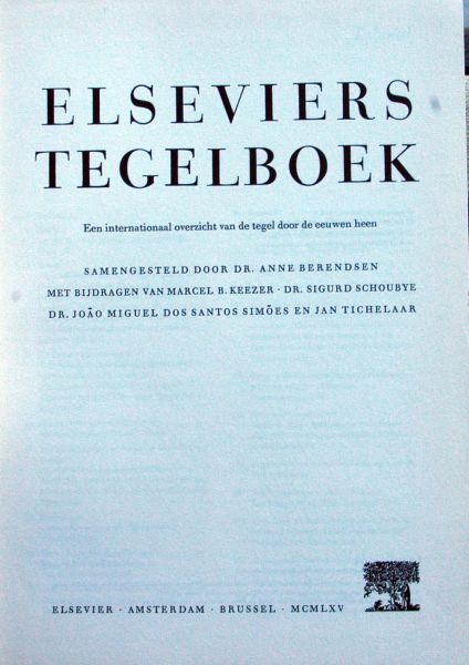 Anne Berendsen et al - Elseviers Tegelboek
