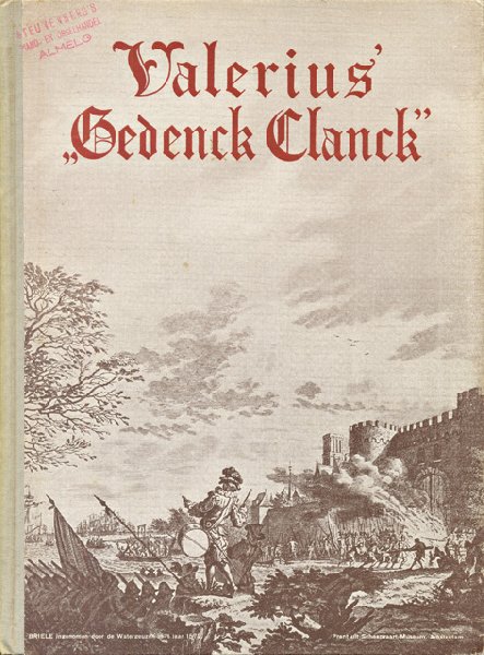 Vranken, Jos. (bew.) - Valerius` Gedenck Clanck. Bewerkt voor klavier (of harmonium) en zang