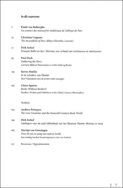Kevin Absillis ; Jeanine De Landtsheer ; Pierre Delsaerdt, ea - Tijdschrift Jaargang 88 - 2010-2