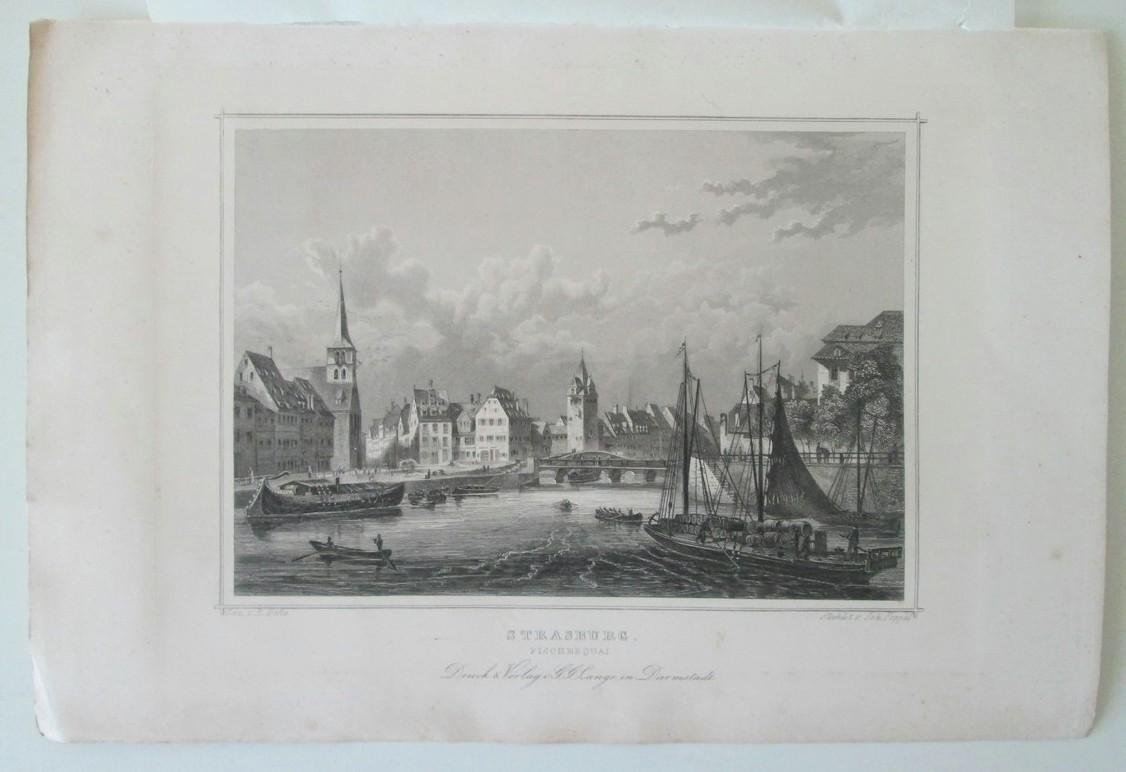 Joh. Poppel - Strasburg. Fischerquai - [Prent]