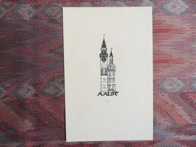 Premstaller, O. [ GESIGNEERD door de kunstenaar]. - Torens in Vlaanderen. [Genummerd ex. 100 / 100 ].