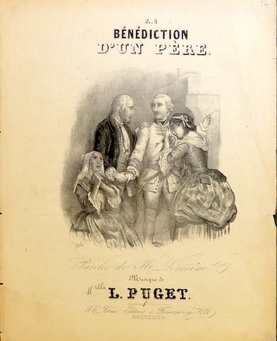 Puget, Loïsa: - La bénédiction d`un père. Paroles de M. Lemoine