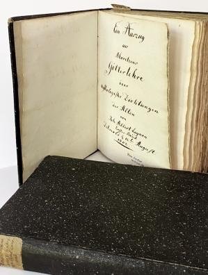 LUYKEN, Joh. Albert - Drei Manuskripte (Studienbücher), 1802-1804.