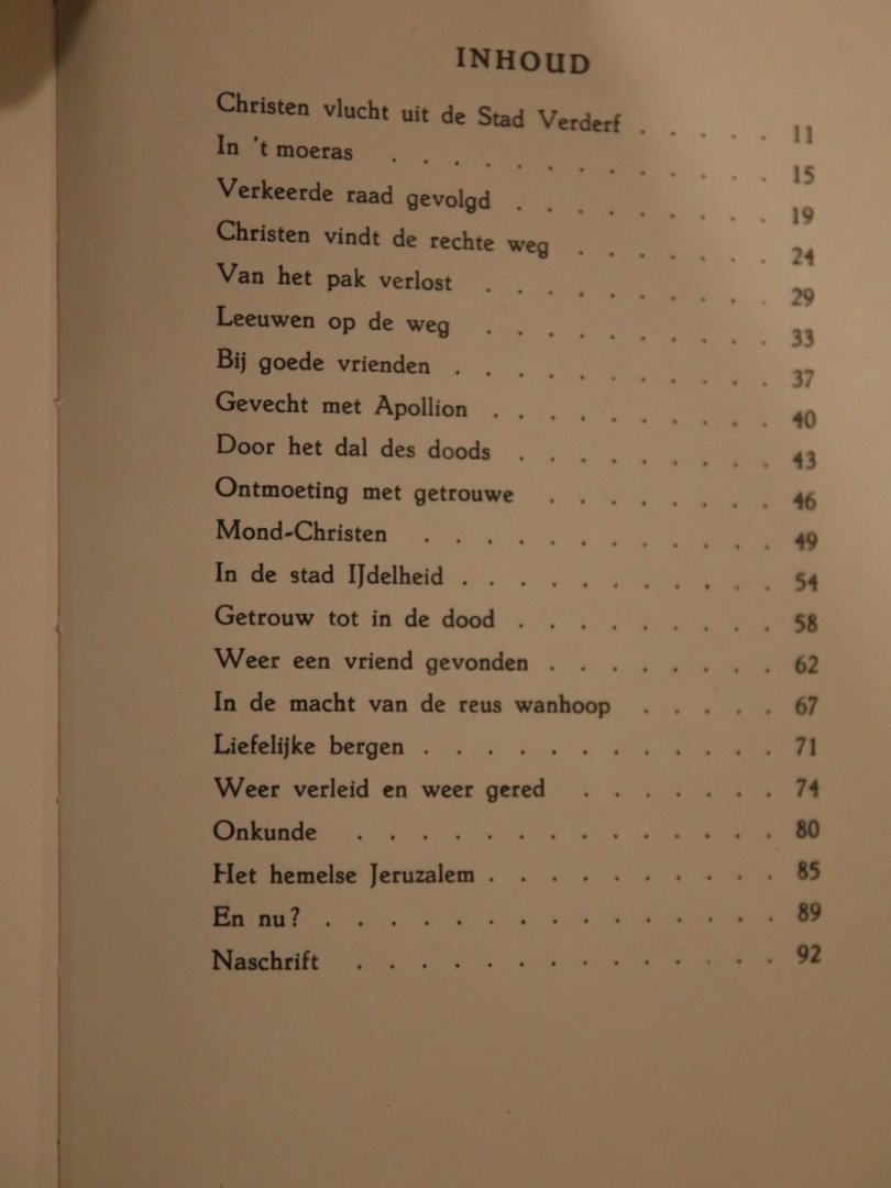 Mateboer, T. - Bunyan's Christenreis naverteld